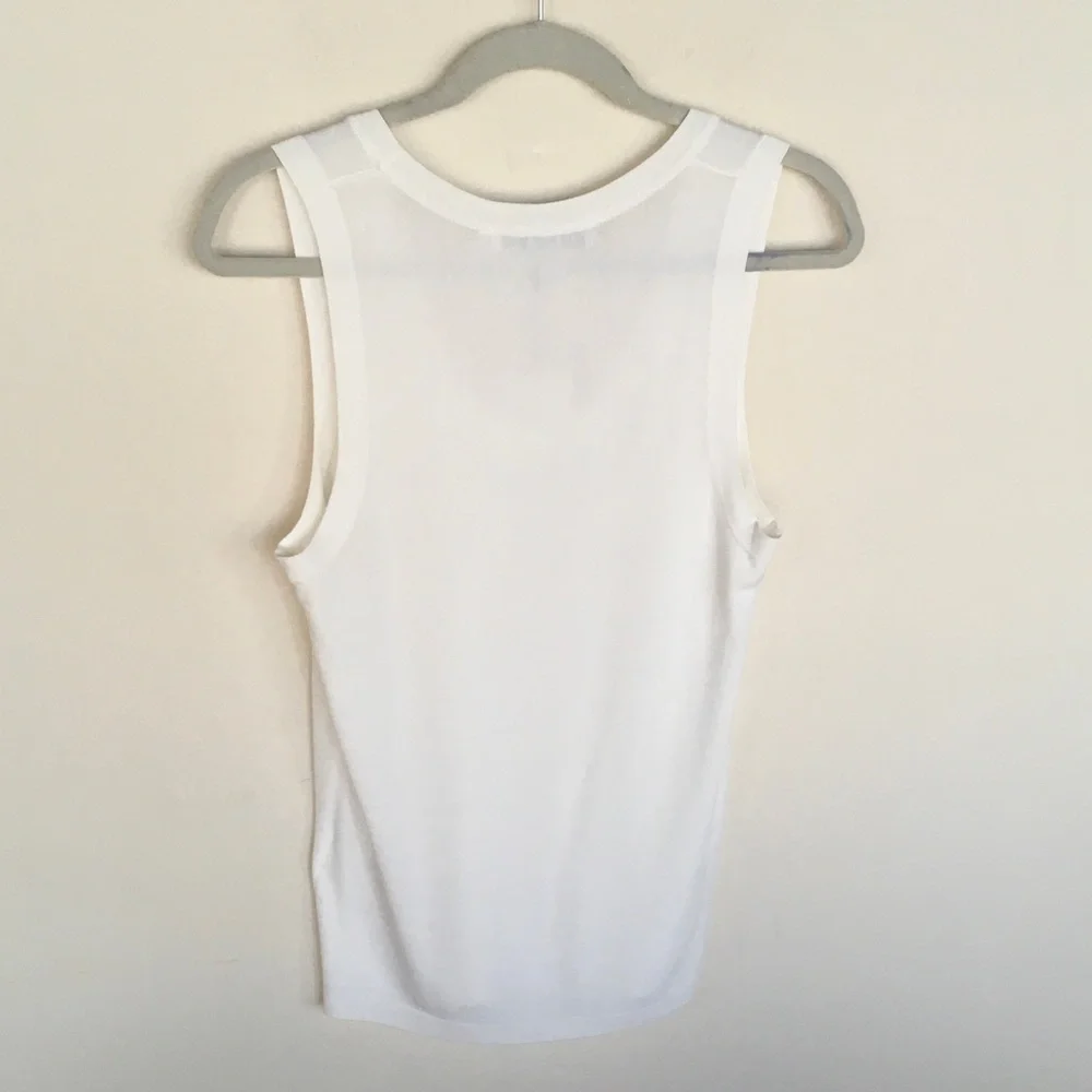Zara Classic White Tank Top - Picture 4 of 5